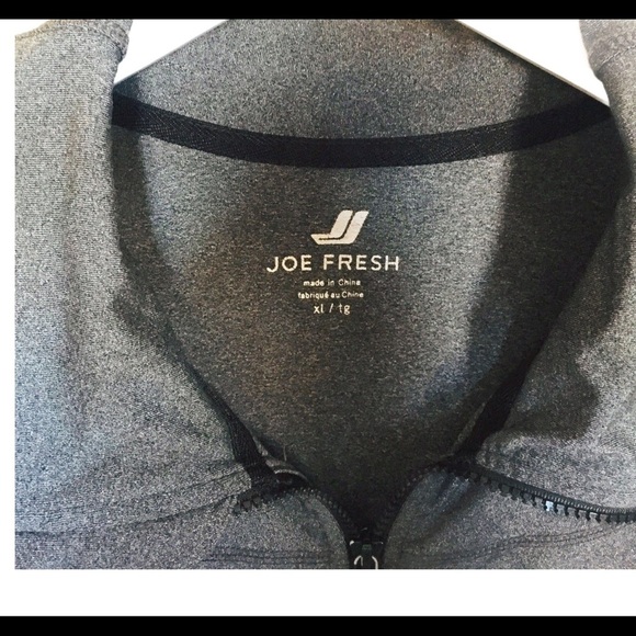 JOE FRESH Active Zip Jacket With Long Sleeves & Pockets Charcoal Grey Size XL - Picture 6 of 8